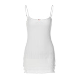 Women Dresses Spring Backless Wave Sling Dress
