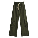 Women Sweatpants Loose Straight Casual Wide Leg Sports Trousers