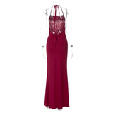 Women Dresses Sexy Cutout Backless Slim Fit Dress