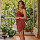 Women Dress Sexy Hip Knitwear Sling Dress