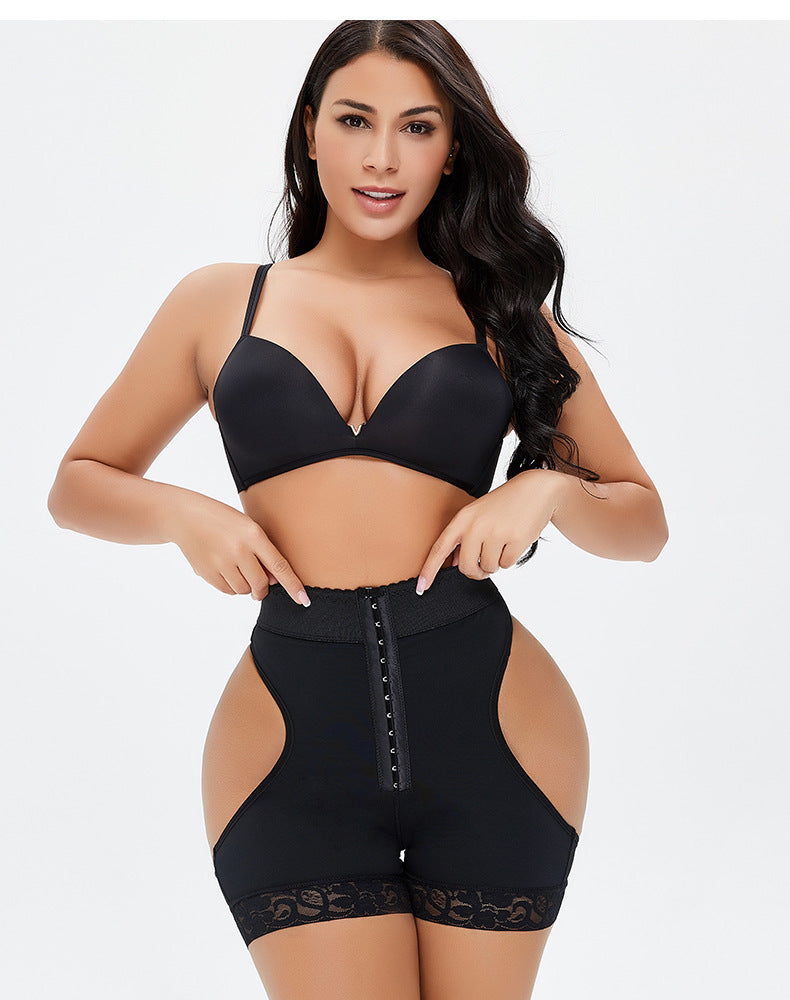 Large Size Breasted Low Waist Belly Contracting Hip Lifting Hip Tight Body Shaping Shorts