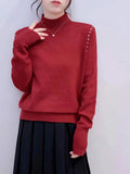 Women Knitwear Autumn and Winter Turtleneck Sweaters Bottoming Shirt