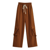 Women Sweatpants Loose Straight Casual Wide Leg Sports Trousers