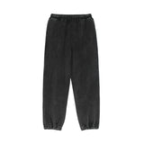 Men Sweatpants Washed and Worn Long Sports Pants Loose-Fit Tappered Trousers Minimalism Casual Pants