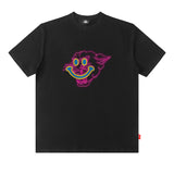 Men T Shirt Hip Hop Smiley Printed Casual Short Sleeve T-shirt