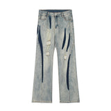 Men Jeans Straight Jeans Loose Casual Trousers