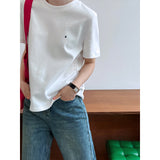 Women T Shirt Letter Embroidered Simple Short Sleeve T-shirt
