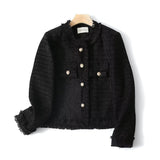 Women Jacket round Neck Loose Breasted Coat