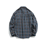 Unisex Jacket Autumn Thick Checks Shirt
