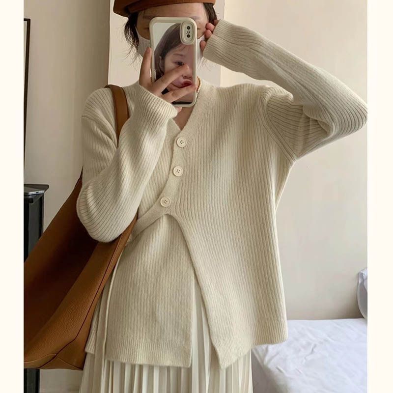 Women Knitted Cardigan Autumn Winter Sweater