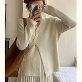Women Knitted Cardigan Autumn Winter Sweater