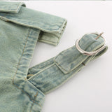 Women Shorts Hollow out Denim Shorts High Waist Hot Hip Pants