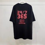 Vetements T Shirts VTM Werther Cute Chef Printed Letter OS Loose Casual Short Sleeve T-shirt