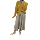 Women Knitted Skirt Fall Knitted Dress 8t2056