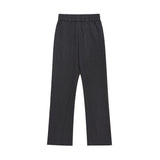 Men Sweatpants Back-Leg Zipper Split Draping Suit Pants Loose Flared Trousers Casual Pants