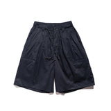 Men Shorts Retro Loose Straight Wide-Leg Pants Casual Multi-Pocket Workwear Shorts
