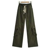 Women Sweatpants Loose Straight Casual Wide Leg Sports Trousers