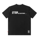 Men T Shirt Hip Hop Smiley Printed Casual Short Sleeve T-shirt