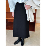 Women Skirt Autumn and Winter Hip Skirt Split Skirt