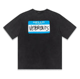 Vetements T Shirts Vtm Werther Cute Washed Loose Short Sleeve Men and Women