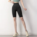 Women Yoga Sports Shorts Fitness Pants Women Stretch Skinny Hip Raise Fifth Pants Training Shorts