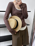 Women T Shirt Slim Fit T-shirt round Neck