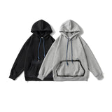 Unisex Winter Cotton Coat Retro Loose Fleece Lined Warm Top
