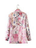 Women Suits Autumn Printed Suit Coat Suit
