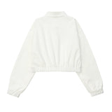 Women Jacket Fall Lapels Solid Color Zipper Pocket Coat