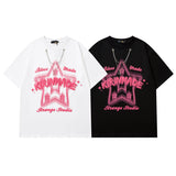 Men T Shirt Summer XINGX Puff Print Necklace Short Sleeve T-shirt