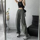 Women Sweatpants Summer Sweatpants Loose Straight Wide-Leg Pants