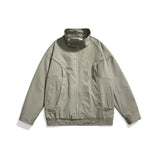 Unisex Jacket Vintage Spring and Autumn Coat Men's and Women's Casual Loose Lapel Jacket