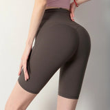 Women Yoga Sports Shorts Hip Lifting Sport Running Cycling Cropped Pants