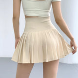 Women Yoga Sports Shorts Pleated Skirt Fitness Skirt