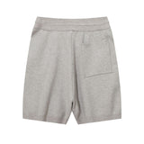 Men Shorts Hip Hop Letters Contrast Color Knitted Sports Shorts