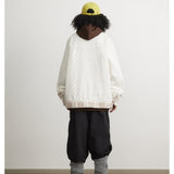 Unisex Jacket Polo Collar Jacket Baggy Coat