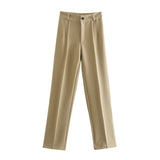 Women Sweatpants Casual Suit Pants Business Pants Fall Baggy Straight Trousers