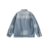 Unisex Jacket Vintage Wash Denim Coat Men's and Women's Loose Denim Jacket