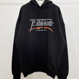 Vetements Hoodie VTM Letter Photo Velvet Padded Loose Hooded Sweater