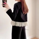 Women Suits Fall Classic Style Short Suit Cardigan Coat