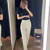 Women Sweatpants Summer Straight Harlan Casual Suit Pants