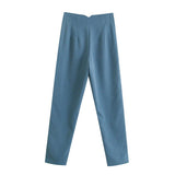 Women Sweatpants Straight Harlan Casual Suit Pants