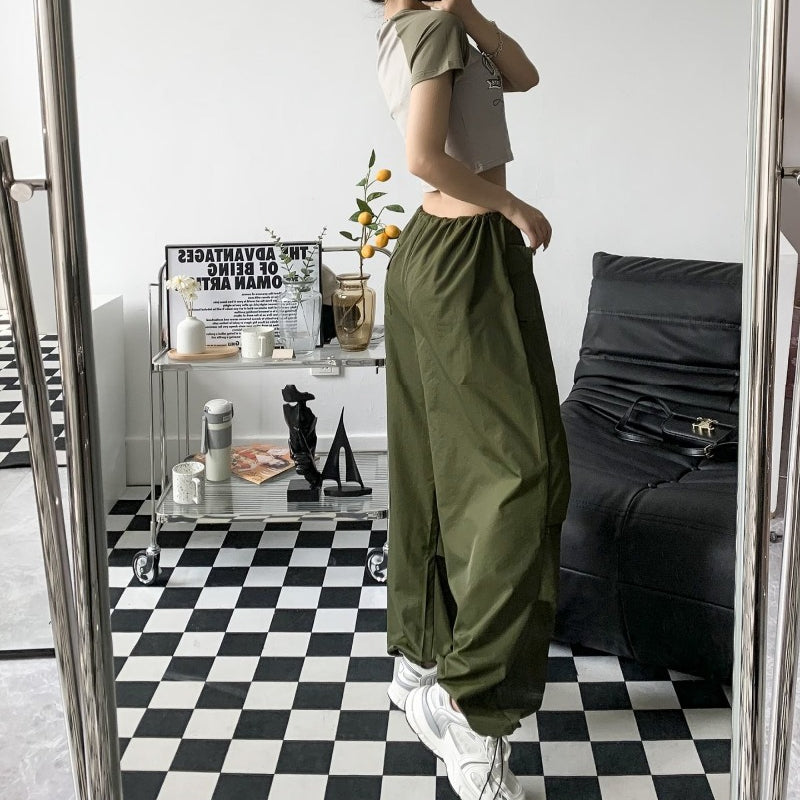 Women Sweatpants Loose Wide-Leg Workwear Casual Pants