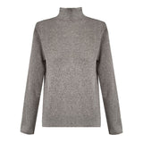 Women T Shirt Autumn and Winter Stand Collar Pullover Knitwear