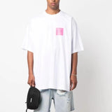 Vetements T Shirts VTM Werther Cute Chef Printed Letter OS Loose Casual Short Sleeve T-shirt