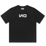 Vetements T Shirts VTM Yes No Striped Printed round Neck Short Sleeve T-shirt