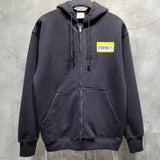 Vetements Hoodie Autumn and Winter Ripped Distressed Signature Label Washed Loose Zip Hooded Coat Sweatshirt