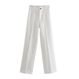 Women Sweatpants Casual Suit Pants Business Pants Fall Baggy Straight Trousers