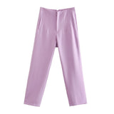 Women Sweatpants Straight Harlan Casual Suit Pants