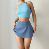 Women Yoga Sports Shorts Quick-Drying Sports Running Golf Short Skirt Sexy Shorts
